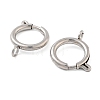 304 Stainless Steel Spring Ring Clasps STAS-E104-09D-P-2