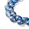 Electroplate Triangle Glass Beads Strands EGLA-A036-11A-FR02-3