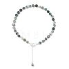 Natural Tree Agate and 304 Stainless Steel & Brass Finding Necklaces NJEW-JN06198-2