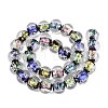 Handmade Foil Glass Beads Strands FOIL-Q002-01A-2