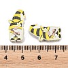 Printed Poplar Wood Beads WOOD-Z008-01G-3