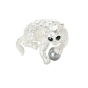 Alloy Rhinestone Brooch for Backpack Clothes PW-WG5D9D0-01-1