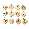 304 Stainless Steel Charms SA-CBAE491-02G-1