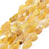 Raw Rough Natural Yellow Opal Beads Strands G-D101-A04-2