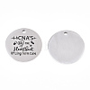 Non-Tarnish 201 Stainless Steel Pendants LS-STAS-T064-38P-4-1