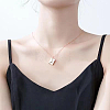 Stainless Steel Envelope Pendant Necklaces GL7398-1-3