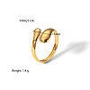 Simple and Elegant 304 Stainless Steel Snake Cuff Rings LS-IR8532-1
