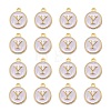 Golden Plated Alloy Charms LS-X-ENAM-S118-01Y-2