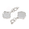 Brass Pendant Cabochon Settings KK-CBA6A75-40P-2