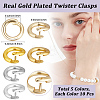 50Pcs 5 Colors Brass Open Jump Rings KK-BBC0027-91-2