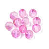 Frosted Baking Painted Glass Beads DGLA-N005-8mm-04-1