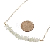 Natural New Jade Chip Bib Necklaces NJEW-JN04950-01-3