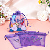 20Pcs Polyester Mesh Sachet Packing Drawstring Bgas ABAG-TA0002-20D-6