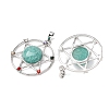Natural Amazonite Pendants GG-CBA0251-09A-P-2