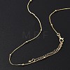 Brass Satellite Chains Necklaces for Women NJEW-D302-33G-3