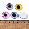 Printed Transparent Glass Cabochons GL-CBAA22A-08-4