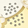 Tarnish Resistant 5-Petal Flower Smooth Surface 304 Stainless Steel Bead Caps STAS-R065-56-5