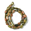 Natural Unakite Beads Strands G-G117-B03-01-3