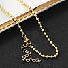 Rack Plating Brass Ball Chain Necklaces for Women NJEW-G102-01A-G-3