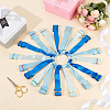 Polyester Single Face Satin Ribbon with Wood Hanging Ornaments HJEW-BC00120-4