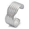 304 Stainless Steel Cuff Bangles BJEW-B108-13P-4