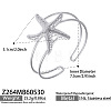 Ocean 316 Surgical Stainless Steel Hollow Sea Animals Open Cuff Bangles for Women WG19BCF-04-1