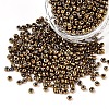 12/0 Metallic Colours Round Glass Seed Beads X-SEED-A009-2mm-601-4