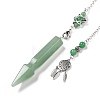 Natural Green Aventurine Pointed Dowsing Pendulums G-I322-01P-02-3