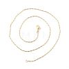 Brass Ball and Column Link Chains Necklace for Women NJEW-P265-01B-G-3