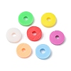 1302Pcs 7 Colors Flat Round Handmade Polymer Clay Beads CLAY-CJ0001-72-3