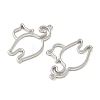 Alloy Open Back Bezel Pendants X-FIND-L025-02P-2