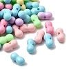 Opaque Acrylic Beads OACR-H051-08-1