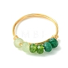Dyed Natural Malaysia Jade Finger Rings for Women RJEW-JR01108-5