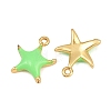 Brass Enamel Pendants KK-CBA3642-03G-05-2