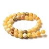 Natural Yellow Jade Beads Strands LS-G-F591-17-10MM-8