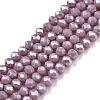 Electroplate Glass Beads Strands EGLA-A044-P3mm-A13-1