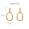 304 Stainless Steel Stud Dangle Earrings FS-WG15198-01-5