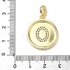 Brass Micro Pave Clear Cubic Zirconia Pendants KK-L253-17G-O-3