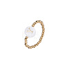 304 Stainless Steel and Shell Finger Rings WG7EF54-25-1