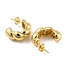 Brass Ring Shape Stud Earrings EJEW-Q785-12G-2