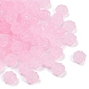 Frosted Transparent Acrylic Beads OACR-P029-03B-05-2