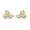 925 Sterling Silver Micro Pave Clear Cubic Zirconia Stud Earrings EJEW-K301-03MG-4