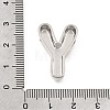Brass Slide Charms KK-Z163-01P-Y-3