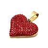 201 Stainless Steel Clay Pendants STAS-R166-02D-G-2