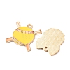 Alloy Enamel Pendants AL-B003-01G-3