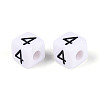 Opaque Acrylic European Large Hole Beads SACR-N020-01B-05-3