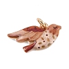 Brass Enamel Pendants ENAM-I087-03B-1