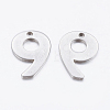 Tarnish Resistant 201 Stainless Steel Pendants STAS-F128-01P-9-1-2