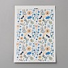 Flower Pattern Polymer Clay Water Transfer Paper DIY-WH0568-73B-1