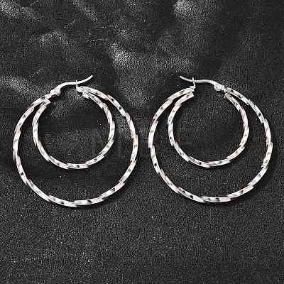 201 Stainless Steel Earrings EJEW-Q026-06P-A-1